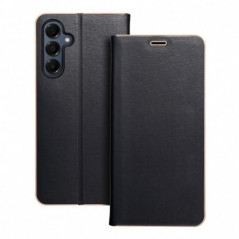 Peňaženkové puzdro LUNA Book Gold na Samsung Galaxy A16 Elegant  Čierny