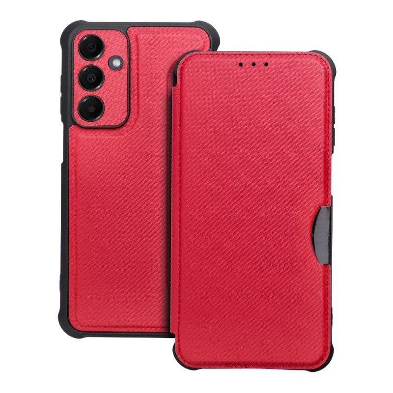 Peňaženkové puzdro Razor Book na Samsung Galaxy A16 Uhlíkové vlákno, Karbónový vzor