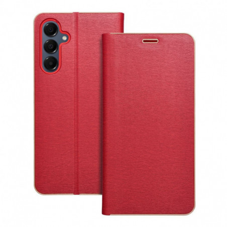 Peňaženkové puzdro LUNA Book Gold na Samsung Galaxy A16 Elegant  Červený
