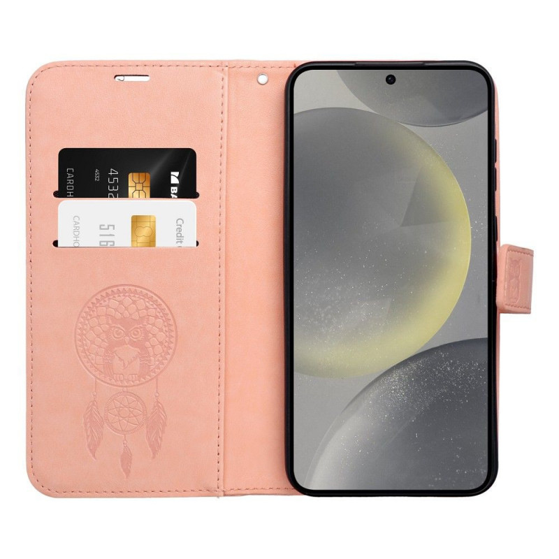 Peňaženkové puzdro MEZZO Book na Samsung Galaxy A16 Svetlo broskyňový