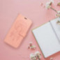 Peňaženkové puzdro MEZZO Book na Samsung Galaxy A16 Svetlo broskyňový