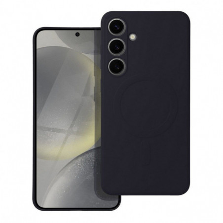 Kryt Silicone Mag Cover na Samsung Galaxy S25 Plus MagSAFE Čierny