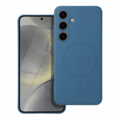 Kryt Silicone Mag Cover na Samsung Galaxy S25 Ultra MagSAFE Modrý