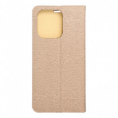 Peňaženkové puzdro LUNA Book Gold na XIAOMI Redmi Note 13 4G Elegant  Zlatý