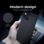 Peňaženkové puzdro LUNA Book Carbon na Apple iPhone 16 Pro Uhlíkové vlákno, Elegant  Čierny