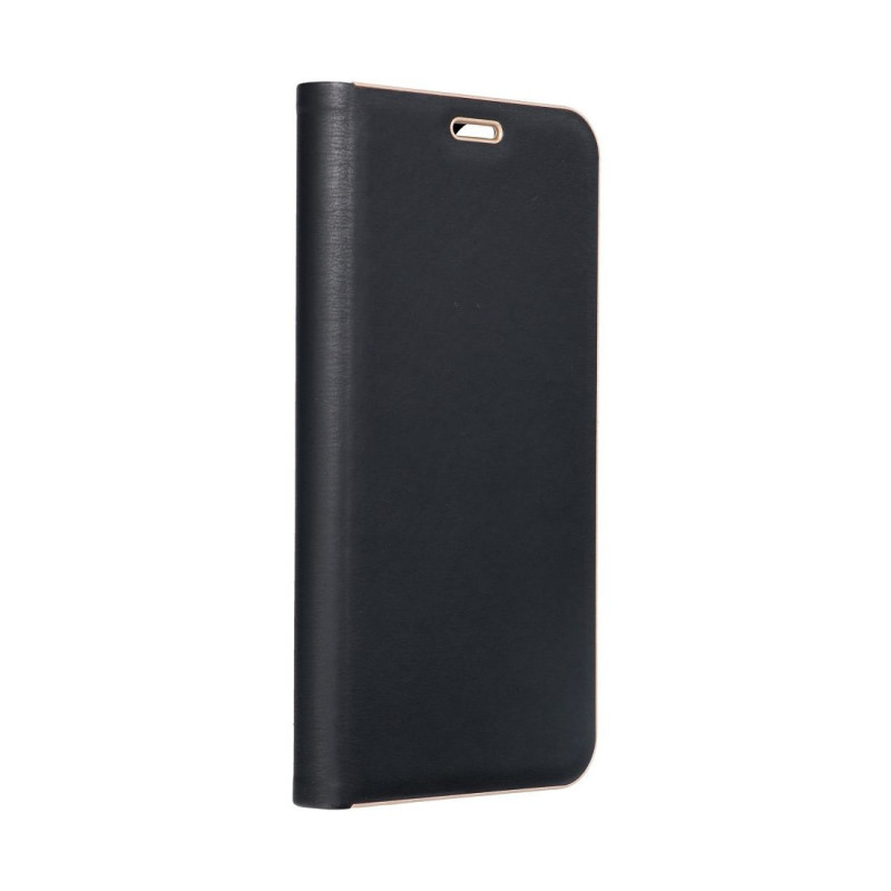 Peňaženkové puzdro LUNA Book Gold na Apple iPhone 16 Plus Elegant  Čierny
