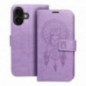 Peňaženkové puzdro MEZZO Book na Apple iPhone 16 Lapač snov  Fialový (Purple)