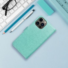 Peňaženkové puzdro MEZZO Book na Apple iPhone 16 Plus Lapač snov  Zelený
