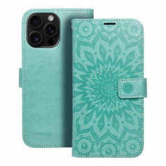 Peňaženkové puzdro MEZZO Book na Apple iPhone 16 Pro Max Mandala  Zelený