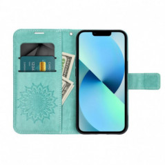 Peňaženkové puzdro MEZZO Book na Apple iPhone 16 Pro Max Mandala  Zelený