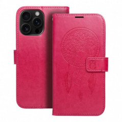 Peňaženkové puzdro MEZZO Book na Apple iPhone 16 Pro Max Lapač snov  Purpurový