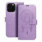 Peňaženkové puzdro MEZZO Book na Apple iPhone 16 Pro Max Lapač snov  Fialový (Purple)