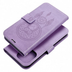 Peňaženkové puzdro MEZZO Book na Apple iPhone 16 Pro Max Lapač snov  Fialový (Purple)