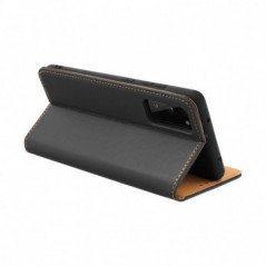 Peňaženkové puzdro Leather case SMART PRO na Apple iPhone 16 Plus Elegant  Čierny