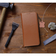 Peňaženkové puzdro Leather case SMART PRO na Apple iPhone 16 Pro Max Elegant  Hnedý
