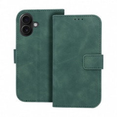 Peňaženkové puzdro TENDER Book na Apple iPhone 16 Zelený
