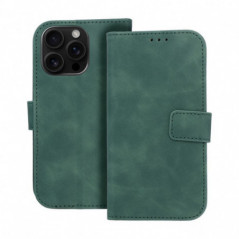 Peňaženkové puzdro TENDER Book na Apple iPhone 16 Pro Zelený