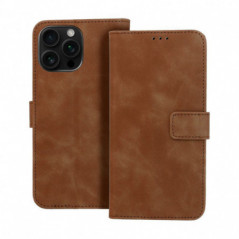 Peňaženkové puzdro TENDER Book na Apple iPhone 16 Pro Max Hnedý