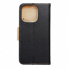 Peňaženkový obal Fancy Book na Apple iPhone 16 Pro Max Čierny