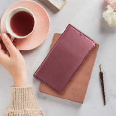 Peňaženkové puzdro Smart Magneto book na Apple iPhone 16 Pro Max Bordový