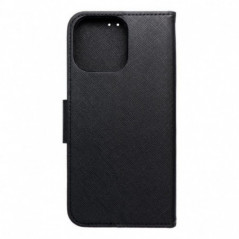 Peňaženkový obal Fancy Book na Apple iPhone 16 Pro Max Čierny