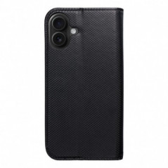 Peňaženkové puzdro Smart Case Book na Apple iPhone 16 Plus Čierny