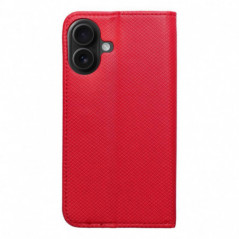 Peňaženkové puzdro Smart Case Book na Apple iPhone 16 Červený