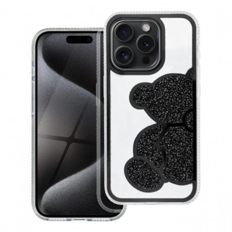 Kryt Teddy bear na Apple iPhone 16 Plus Čierny