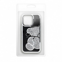 Kryt Teddy bear na Apple iPhone 16 Plus Strieborný