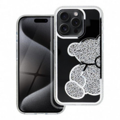 Kryt Teddy bear na Apple iPhone 16 Plus Strieborný