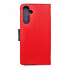 Peňaženkový obal Fancy Book na Samsung Galaxy A16 Červený / Námornícka modrá
