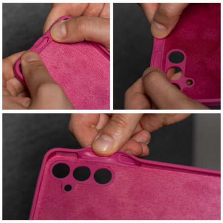 Kryt Silicone 2mm na Samsung Galaxy S24 FE Ružový