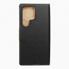 Peňaženkový obal Fancy Book na Samsung Galaxy S25 Ultra Čierny