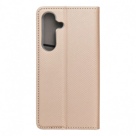 Peňaženkové puzdro Smart Case Book na Samsung Galaxy S25 Zlatý