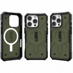 Kryt Urban Armor Gear Pathfinder na Apple iPhone 16 Pro Prémiové puzdro  MagSAFE  Olivový