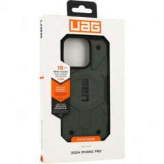 Kryt Urban Armor Gear Pathfinder na Apple iPhone 16 Pro Prémiové puzdro  MagSAFE  Olivový