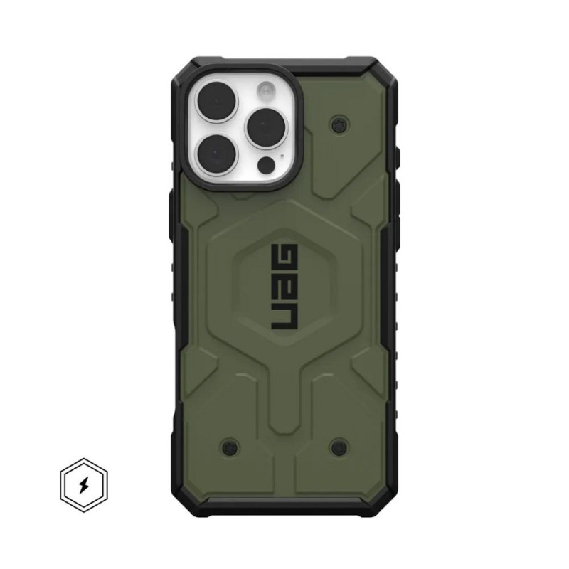 Kryt Urban Armor Gear Pathfinder na Apple iPhone 16 Pro Max Prémiové puzdro  MagSAFE  Olivový