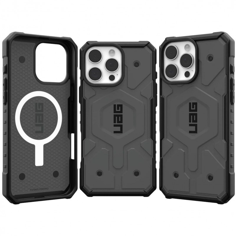 Kryt Urban Armor Gear Pathfinder na Apple iPhone 16 Pro Max Prémiové puzdro  MagSAFE  Strieborný