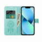 Peňaženkové puzdro MEZZO Book na Samsung Galaxy S25 Plus Zelený