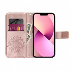 Peňaženkové puzdro MEZZO Book na Samsung Galaxy A56 Ružovo-zlatý