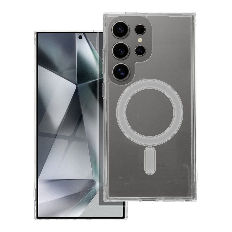 Kryt Clear Mag Cover na Samsung Galaxy S25 MagSAFE  Transparentný