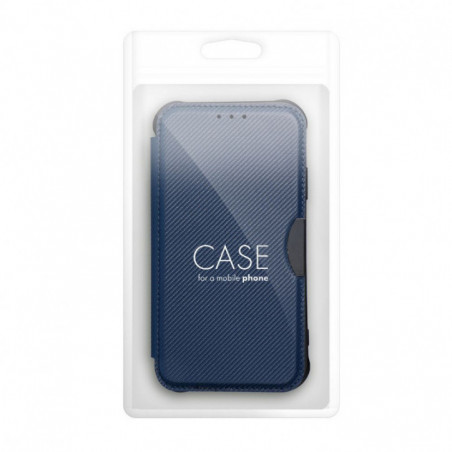 Peňaženkové puzdro Razor Book na Samsung Galaxy S25 Ultra Uhlíkové vlákno, Karbónový vzor Modrý