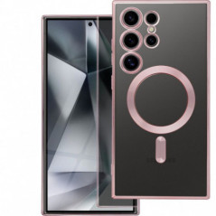 Kryt Electro Mag na Samsung Galaxy S25 Ultra MagSAFE  Ružovo-zlatý