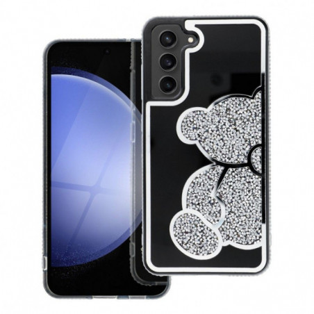 Kryt Teddy bear na Samsung Galaxy S25 Ultra Strieborný