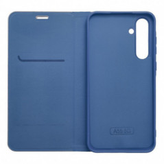 Peňaženkové puzdro LUNA Book Carbon na Samsung Galaxy S25 Ultra Uhlíkové vlákno, Elegant  Modrý