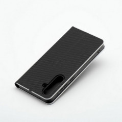 Peňaženkové puzdro LUNA Book Carbon na Samsung Galaxy S25 Uhlíkové vlákno, Elegant  Čierny