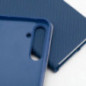 Peňaženkové puzdro LUNA Book Carbon na Samsung Galaxy A36 Uhlíkové vlákno, Elegant  Modrý
