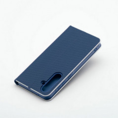 Peňaženkové puzdro LUNA Book Carbon na Samsung Galaxy A36 Uhlíkové vlákno, Elegant  Modrý