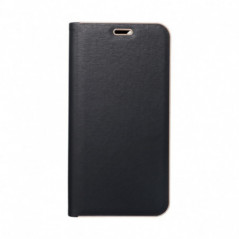 Peňaženkové puzdro LUNA Book Gold na Samsung Galaxy S25 Elegant  Čierny