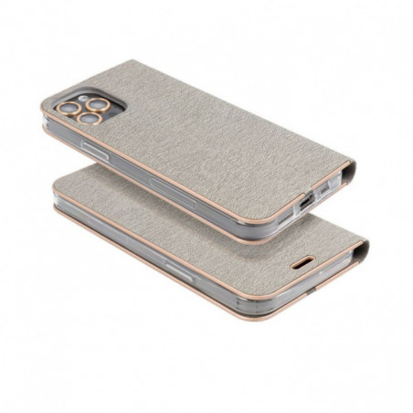Peňaženkové puzdro LUNA Book Gold na Samsung Galaxy S25 Ultra Elegant Strieborný
